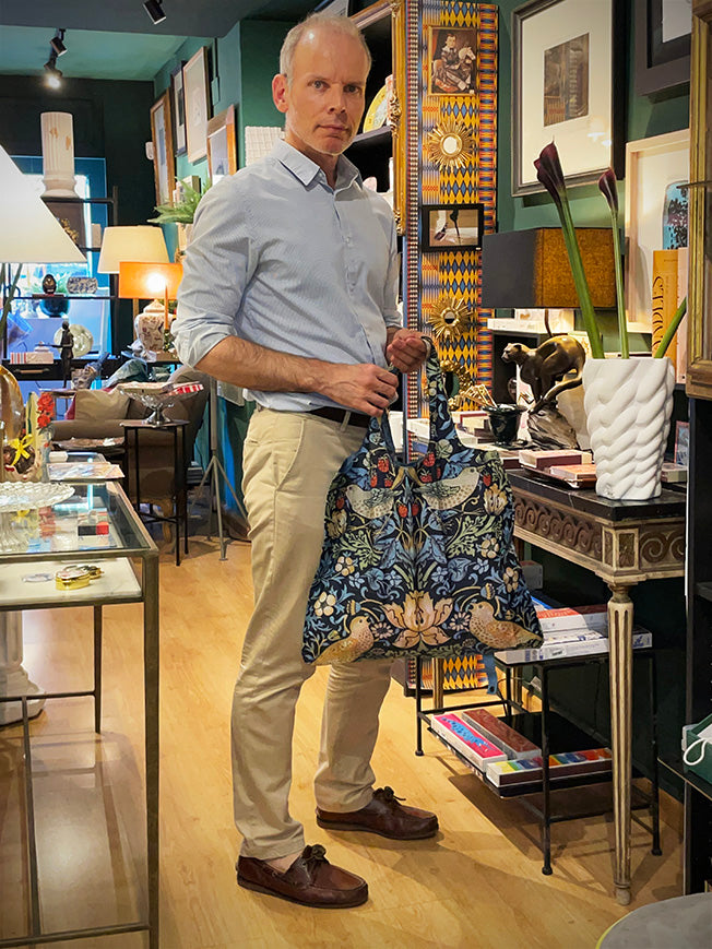 Bolsa Plegable 'Strawberry Thief' - William Morris