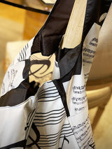 Bolsa Plegable Estampada 'Música'