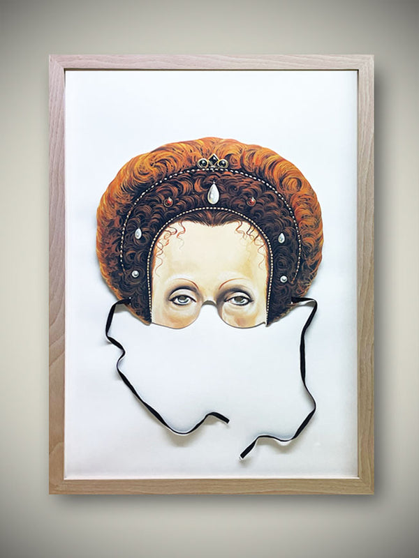 Showcase Frame 'Mask of Queen Elizabeth I' - 55.5x39.5 cm