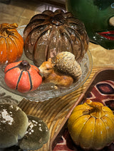 Figura Decorativa 'Calabaza' de Cristal - Marrón