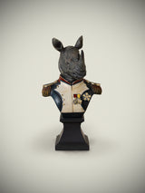 Busto Decorativo 'Napoleonic Rhino'