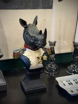 Busto Decorativo 'Napoleonic Rhino'