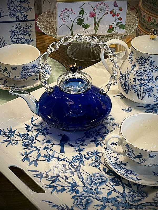 Tetera de Cristal 'Monterey' Azul - 660 ml