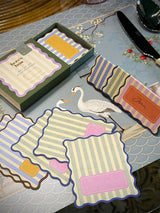 Set of 24 'Stripes' Place Cards