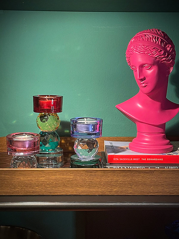 Portavela de Cristal 'Anversa' - Mediano