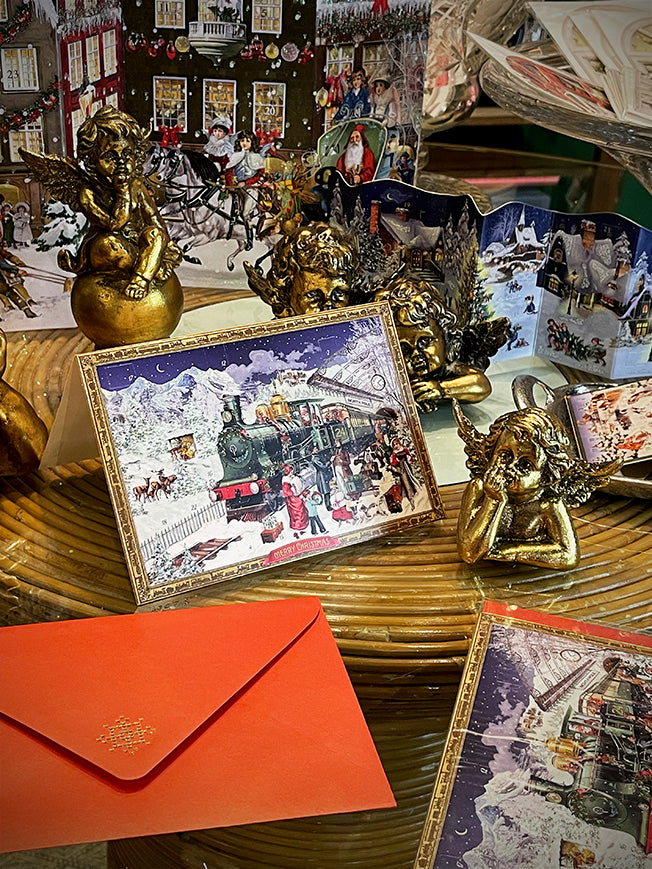 Tarjeta Calendario de Adviento 'Tren de Navidad'