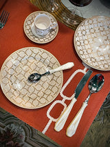 Plato de Postre de Porcelana 'Decó' - Diseño I