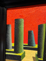 Oil on panel 'The Garden Breeze' 22 x 17 cm - Agustín Martínez Gil 'El Rubio'
