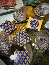 Set de 6 Posavasos 'Fleur de Lys' - Emblema Monarquía Francesa
