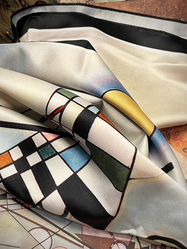 Pañuelo Estampado 'Composición VIII' 90x90 cm - Kandinsky