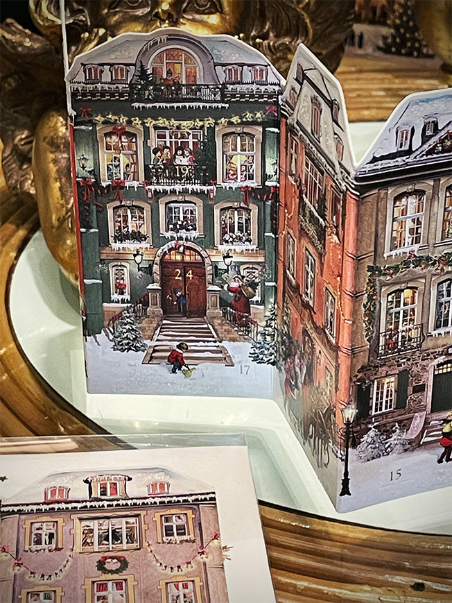 Tarjeta Calendario de Adviento 'Casas de Navidad'