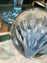 buy-online-glass-paperweights-with-blue-flower