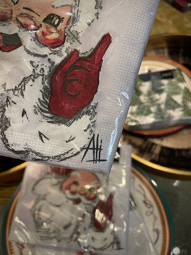 Pack de 20 Servilletas de Papel 'Jolly St. Nick' - 33x33 cm