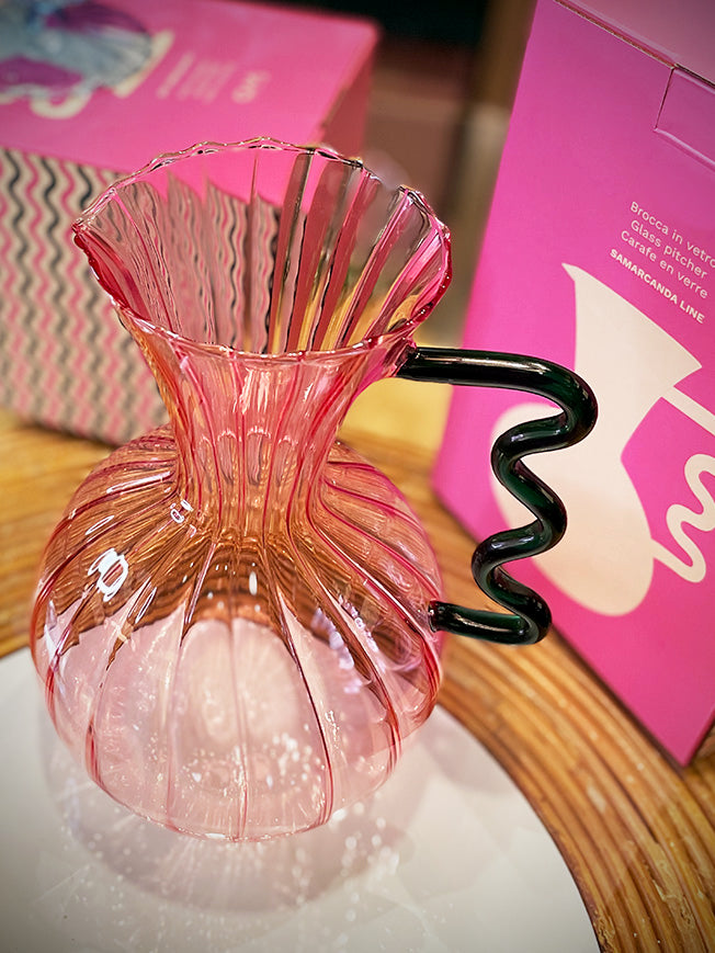 Jarra de Cristal Rosa 'Samarcanda' - 1,5 L