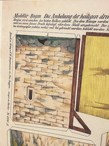 Set de 2 Láminas Decorativas Recortable Alemán 'Belén Tradicional'