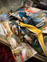 Pañuelo Estampado 'El Jardín de las Delicias' 90x90 cm - El Bosco