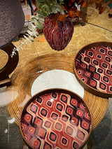 Bandeja Decorativa Grande 'Galateo' - Peacock - Ø39,5 cm