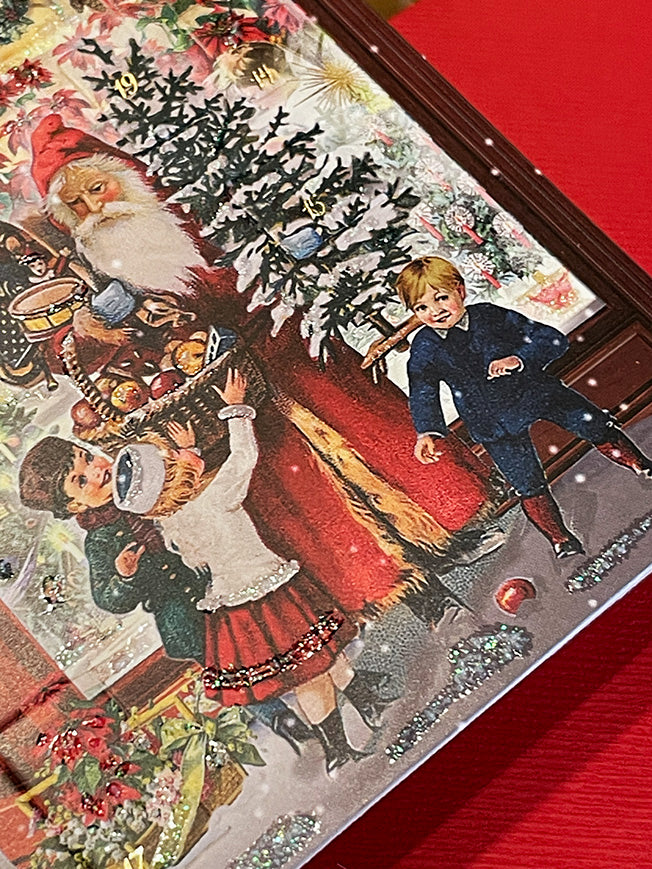 Tarjeta de Navidad y Adviento 'Escaparate de Navidad' - Floristería