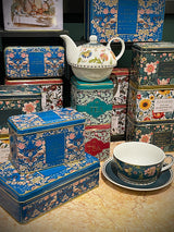 Lata de Té 'Song Thrush Teal' - 40 Bolsitas English Breakfast