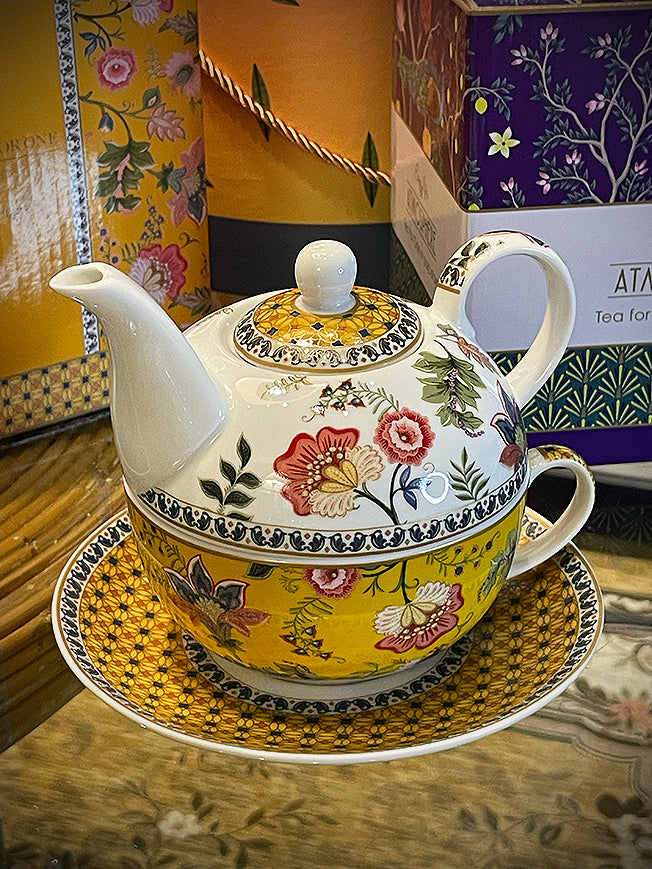 Juego de Té para Uno 'Magie d'Orient' - Taza y Tetera - Amarillo