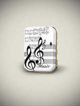 Baraja de Cartas en Caja de Lata 'Música'