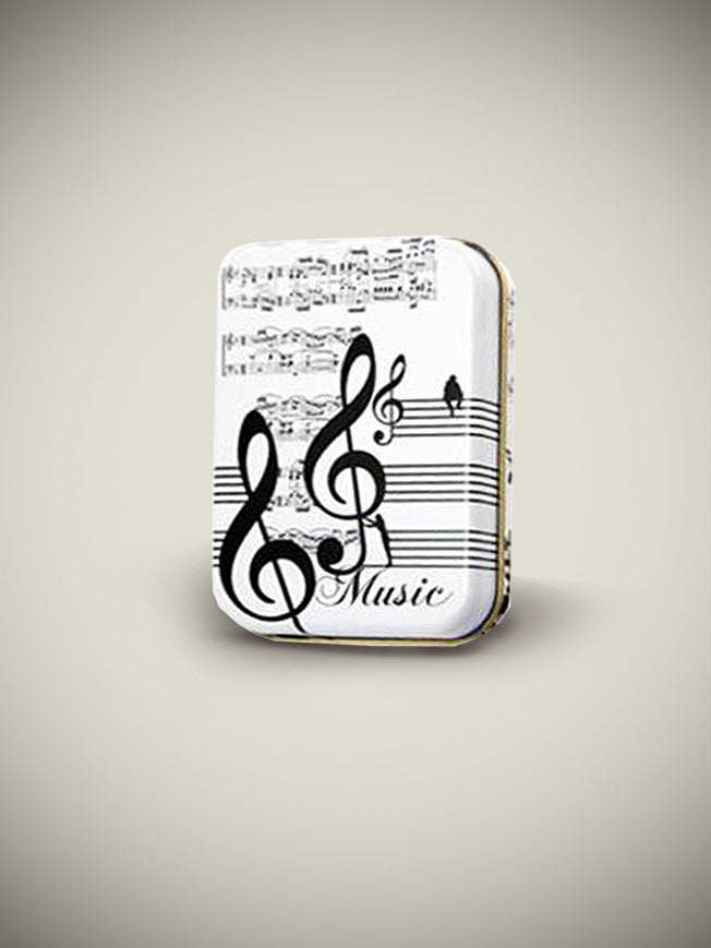 Baraja de Cartas en Caja de Lata 'Música'