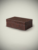 Caja Decorativa de Piel 'Bond' - Pequeña