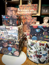 Caja Redonda Grande 'Rosas' - 30x22 cm