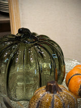 Figura Decorativa 'Calabaza' de Cristal - Verde