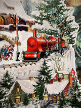 Calendario de Adviento 'Circuito Tren de Navidad' - 38x60 cm