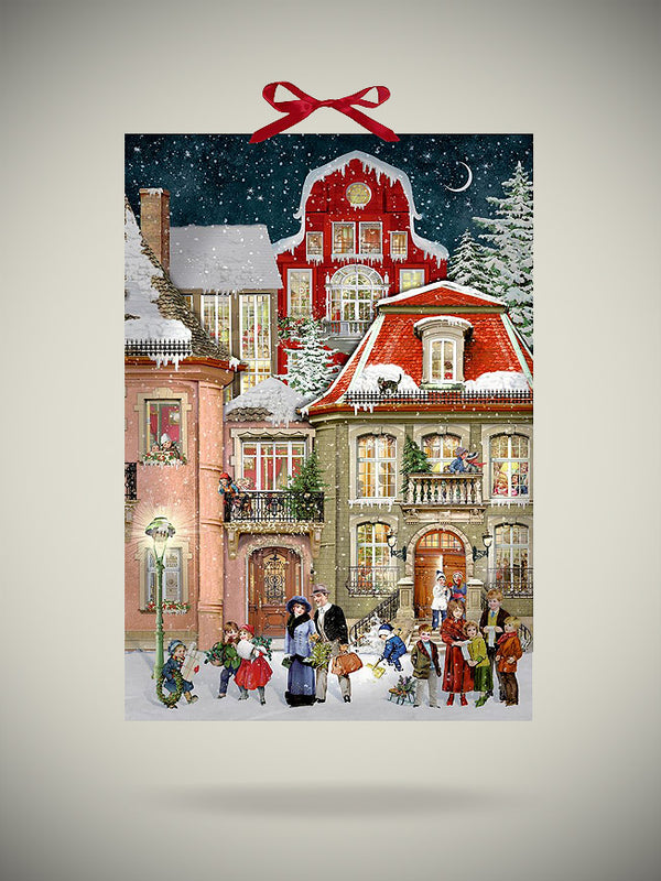 Advent Calendar 'Christmas on the Avenue' - 52x38 cm