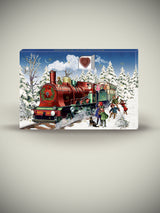 Calendario de Adviento Con Chocolate 'Tren de Navidad' - 12,2x8,2 cm