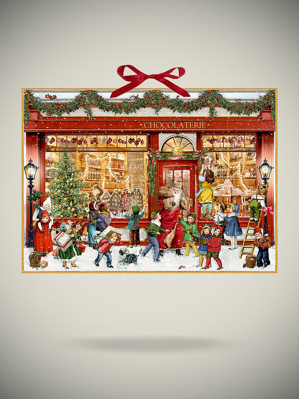 Advent Calendar 'The Chocolate Shop' - 52x38 cm