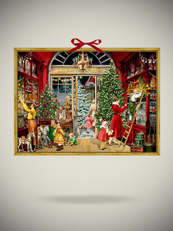 Advent Calendar 'Christmas Shop' - 52x38 cm