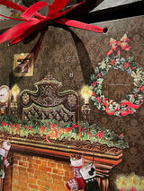 Calendario de Adviento 'Al Lado de la Chimenea' - 52x38 cm