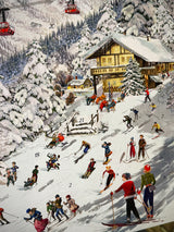 Calendario de Adviento 'Vacaciones de Esquí' - 41x46 cm