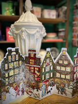 Calendario de Adviento 'Concertina Casas en Navidad' -  84x30 cm
