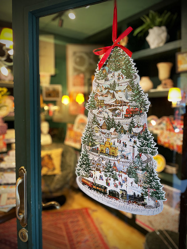 Calendario de Adviento 'Circuito Tren de Navidad' - 38x60 cm