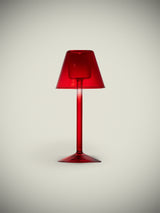 Candelabro Portavela de Cristal 'Samarcanda' Rojo