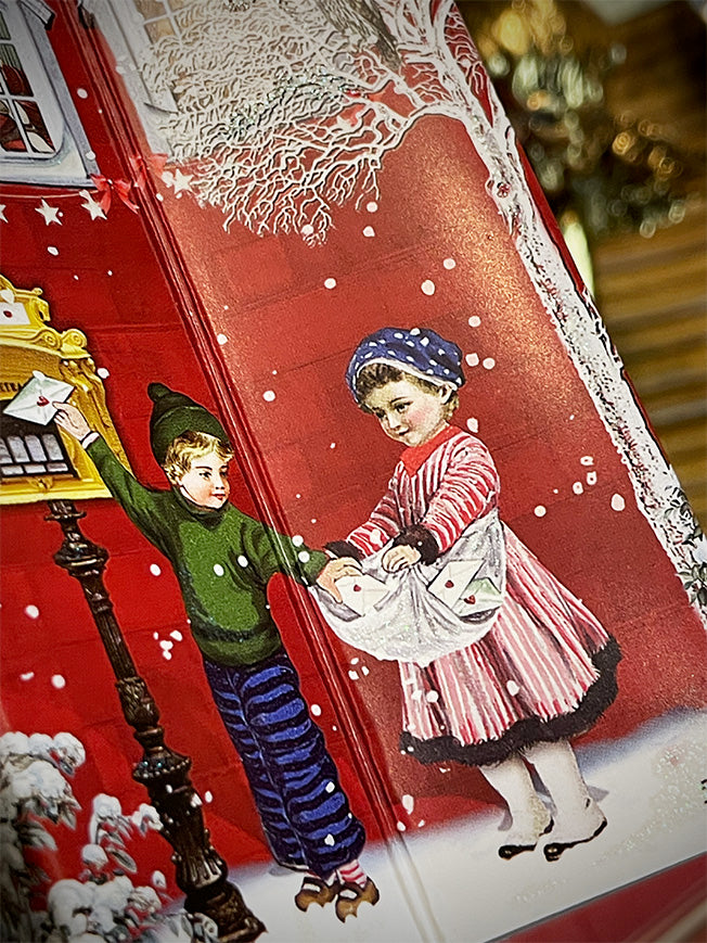 Decoración de Adviento 'Casa Navideña' - Roja