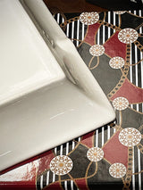 Porcelain Ashtray 'Luxury Living' - Chains