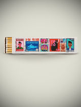 Caja de Cerillas Alargadas 'Stamp Collection' - 45 piezas