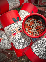 'Father Christmas' Cylinder Box with Matches - 80 Pieces