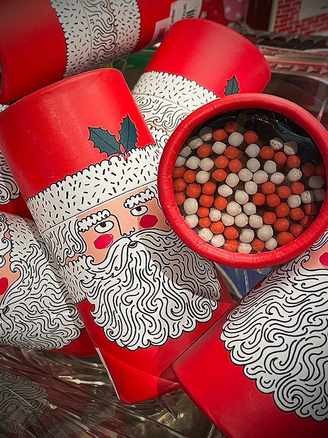 'Father Christmas' Cylinder Box with Matches - 80 Pieces