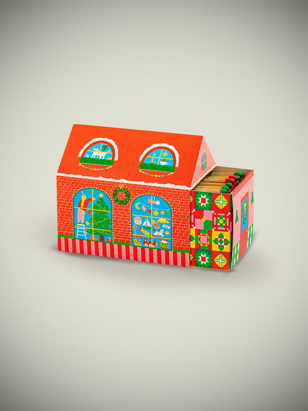 'Christmas House' Matchbox - 75 Pieces