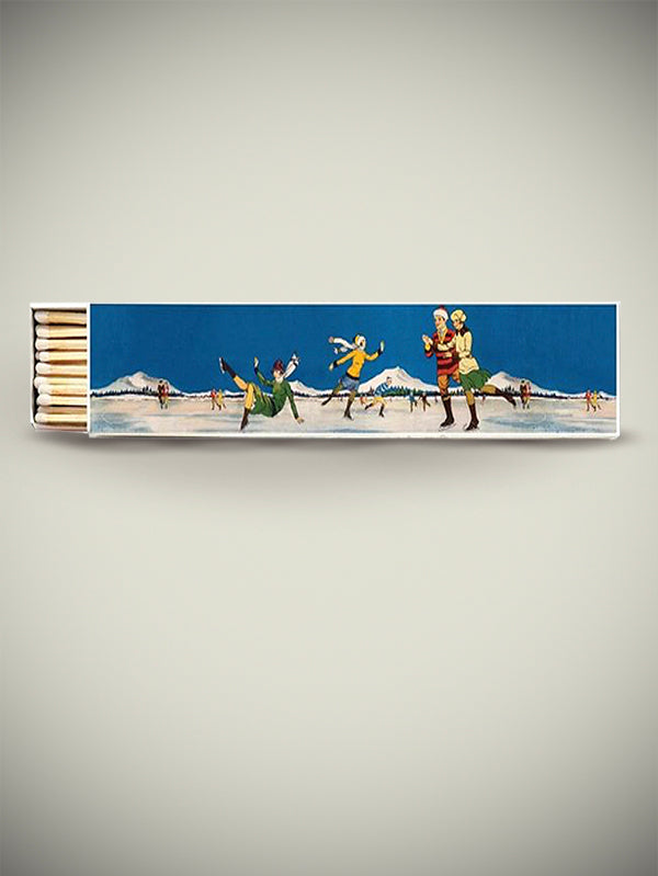 'Ice Skating' Long Matchbox - 45 pieces
