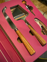 Gift Novels Cheese and Wine Utensil Set - A Good Cheese Deserves a Special Wine