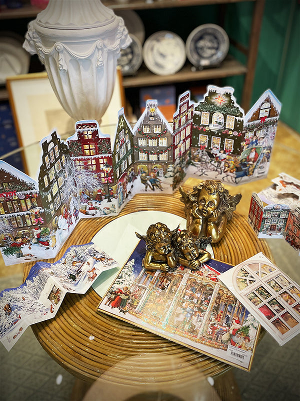 Advent Calendar 'Concertina Houses at Christmas' - 84x30 cm