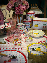 Plato de Postre de Porcelana 'Fruit Mania' Limones