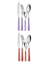 Juego de Cubertería 'Legno Colorato Abete Giallo' - 24 Piezas